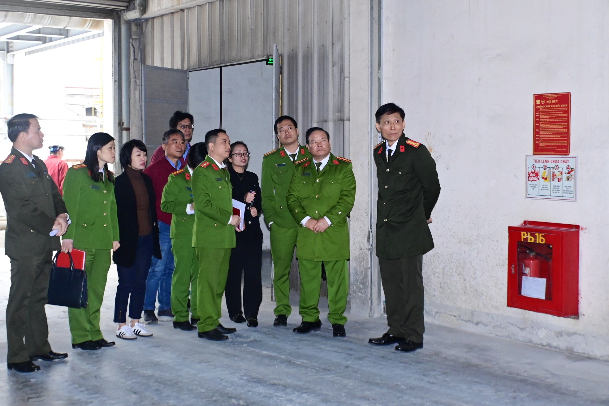 Kiểm tra về PCCC và CNCH tại Công ty TNHH Sunmax Việt Nam (Vĩnh Bảo)